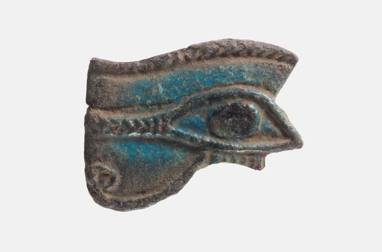 Eye of Horus (wedjat) amulet Egyptian, Harvard University—Boston Museum of Fine Arts Expedition