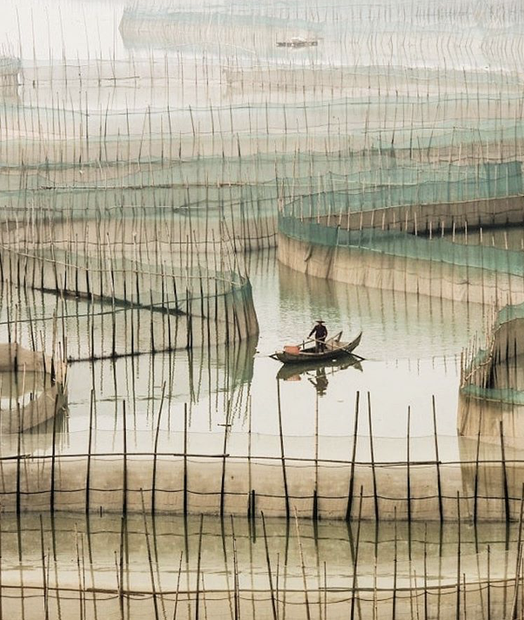 Fishing nets, Xiapu, Fujian Province, China via @slow_roads