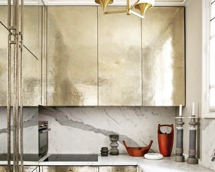 Gold kitchen by Jean-Louis Deniot