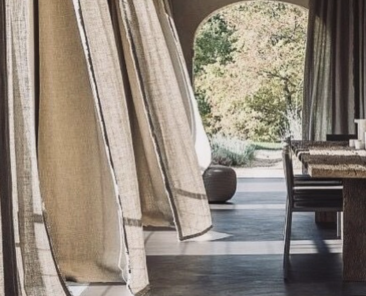 Linen curtains via @templefinegoods