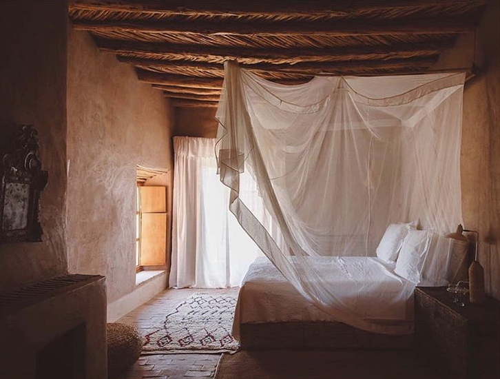Romantic canopy bedroom @beberlodge_ near Marrakech by @un_fold_ed via @thespaces